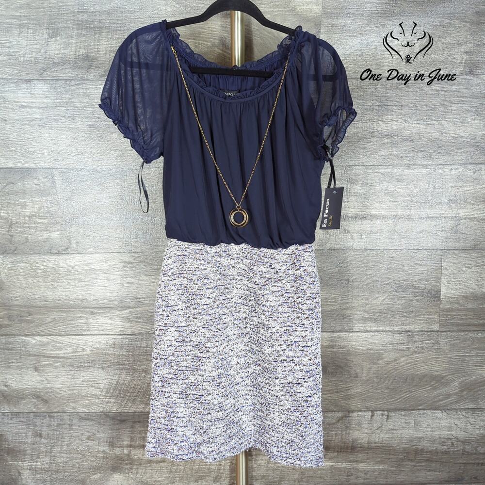 Enfocus Studio Short Sleeve Mini Dress Size 8